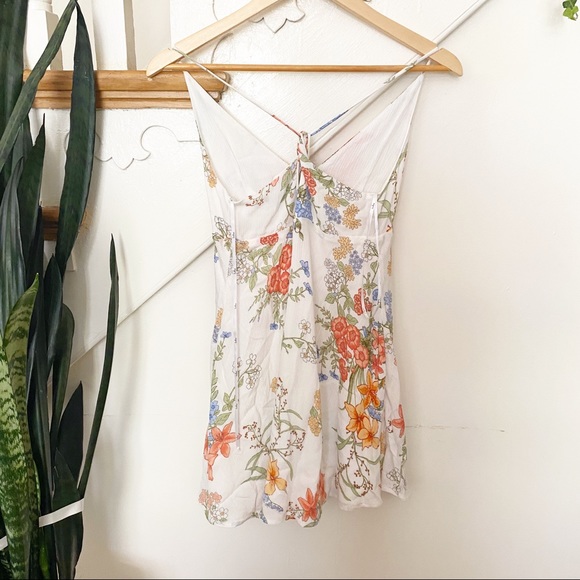 Lulus Lily Pond White Floral Print Swing Dress XS - Picture 4 of 7